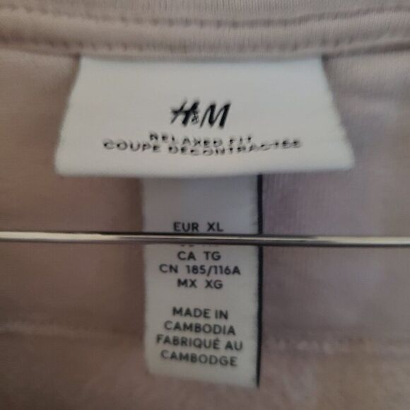 H&M Relaxed Fit Men's Beige Zip Up Pocket Jacket - Picture 4 of 4